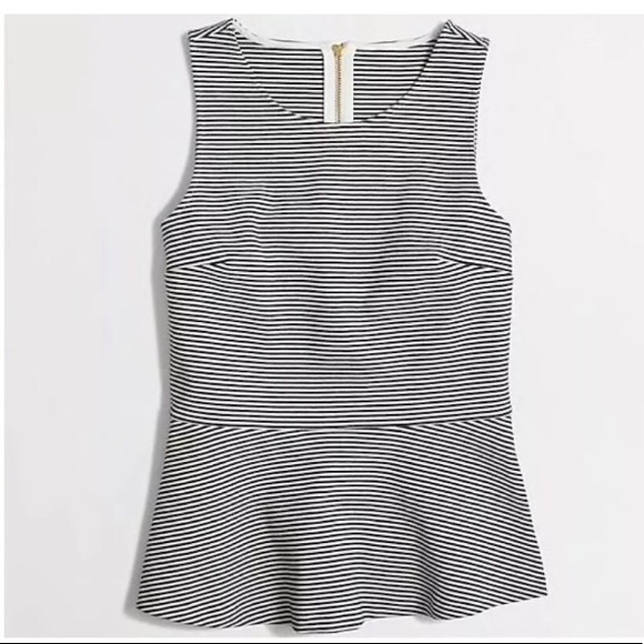 J. Crew Factory Tops - J crew factory stripped peplum top